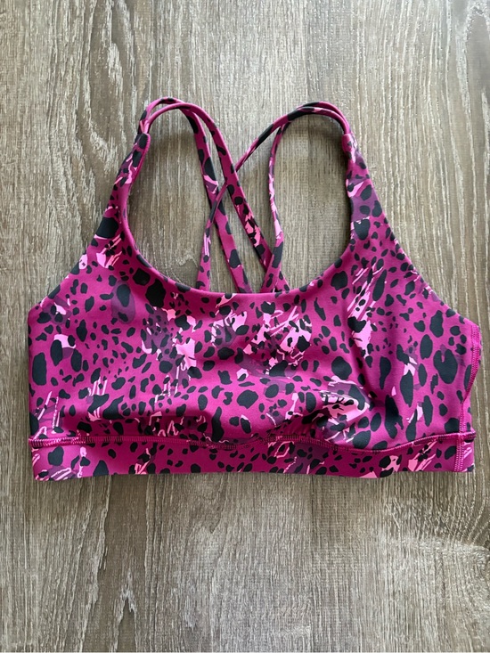lululemon athletica Other - Lululemon Magenta & Black Leopard Print Energy Bra